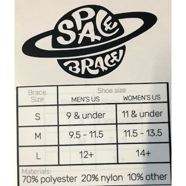 Space Brace Ankelbøjler Sort L