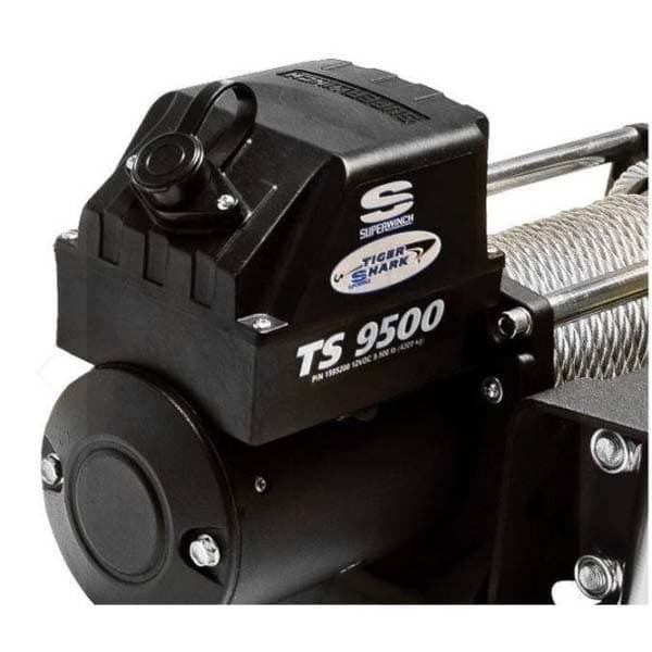 Superwinch Syntetrep Elektrisk Vinsch Tiger Shark 9500 4309kg 12v Silver 529 x 160 x 235 mm