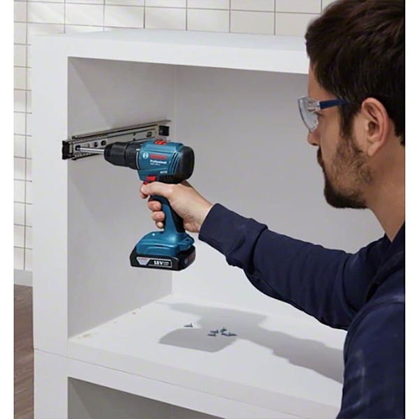 Bosch Professional Elektrisk Skruvmejsel Gsr18v-45+ L-boxx136 Silver