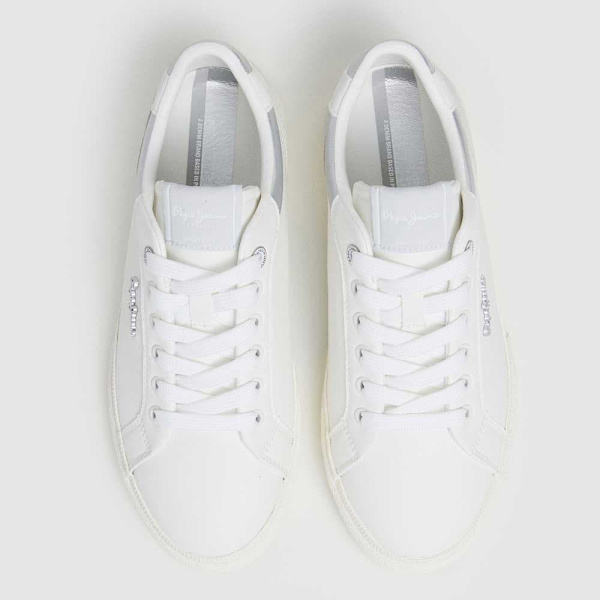 Pepe Jeans Kenton Court Skor Vit EU 40 Kvinna