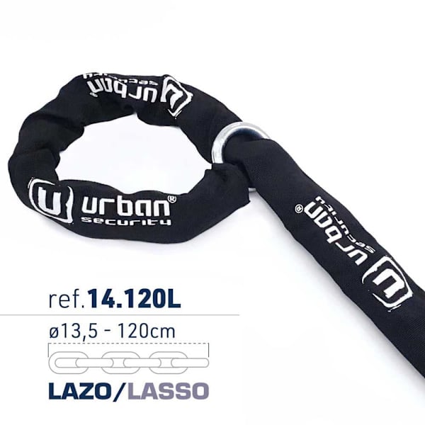 Urban Security Kædelås 14.120l Sort 120 cm