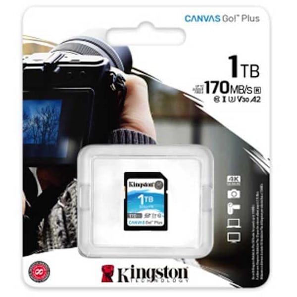 Kingston Canvas Go! Plus Sd Uhs-i Clase 10 1tb Sd-kort