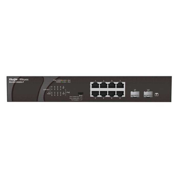 Ruijie Networks Rg-es110gds-p Afbryder Sort