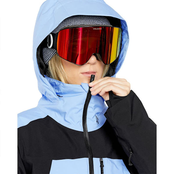 Volcom 3d Stretch Gore Jacka Blå XL Kvinna
