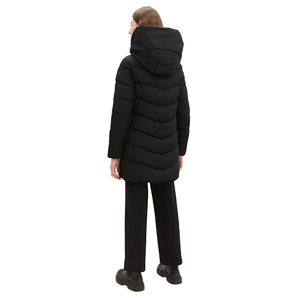 Tom Tailor Frakke 1038692 Winter Puffer Sort 2XL Kvinde