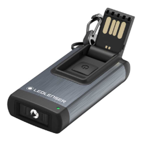 Led Lenser K 46r Memory 4gb Memory 4gb Genopladelig Lommelygte Nøglering Grå 400 Lumens