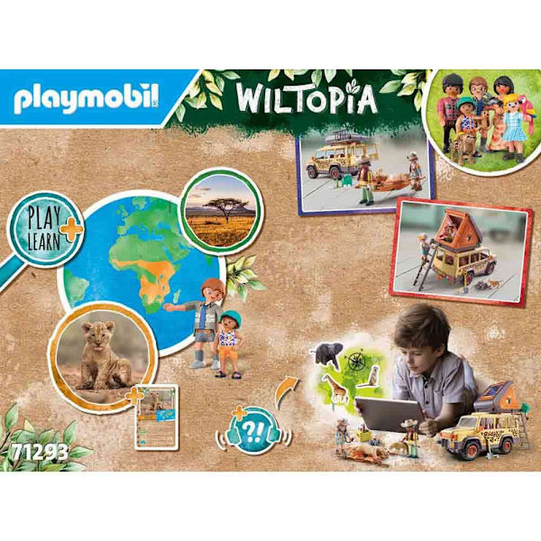 Playmobil Suv Køretøj Med Løver Konstruktion Spil Wiltopia Brun
