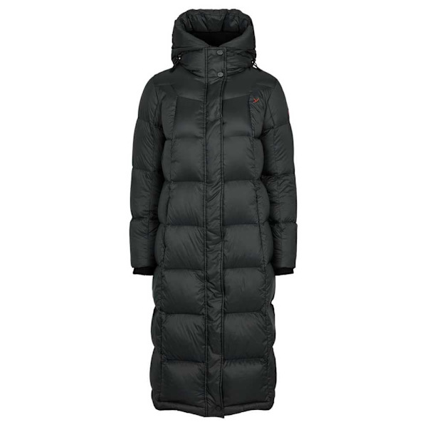 Nordisk Saga Extra Long Puffa Jakke Sort XL Kvinde