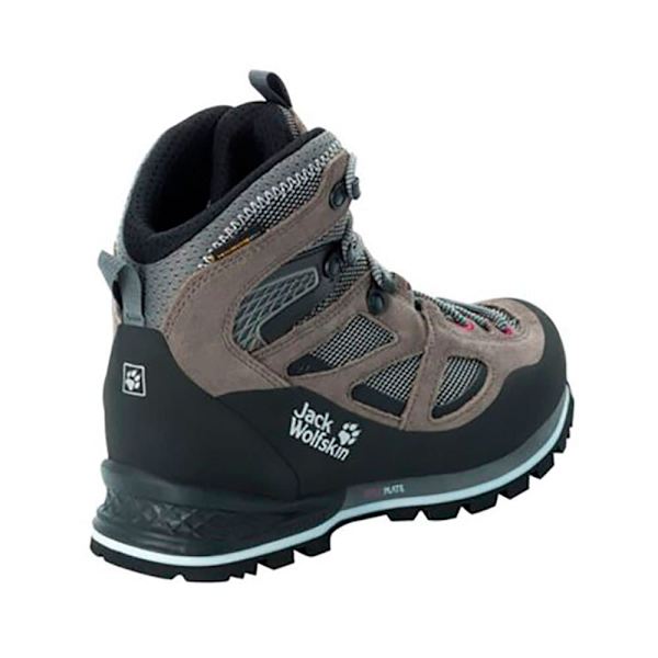 Jack Wolfskin Force Crest Texapore Mid Vandringskängor Grå EU 35 1/2 Kvinna