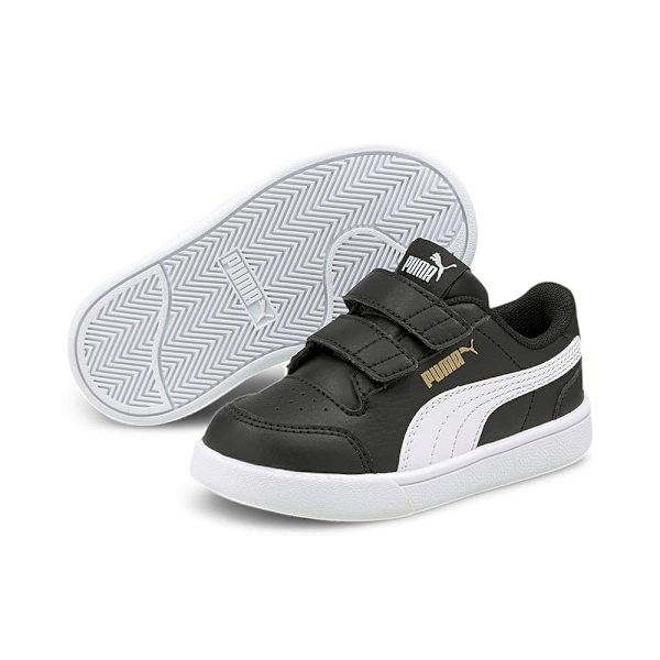 Puma Shuffle Velcro Sko Sort EU 21 Dreng