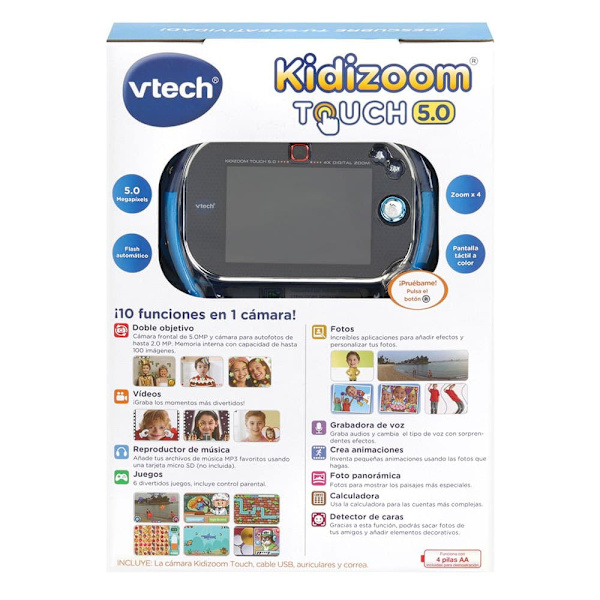 Vtech Digitalkamera För Barn Kidizoom Touch 5.0 Durchsichtig