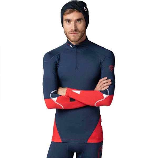 Rossignol Pitkähihainen Pohjakerros Infini Compression Race Punainen,Sininen S Mies