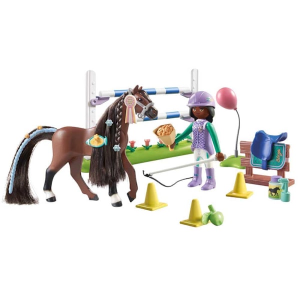 Playmobil Hästhopp Med Zoe And Konstruktionsspel Blaze Flerfärgad