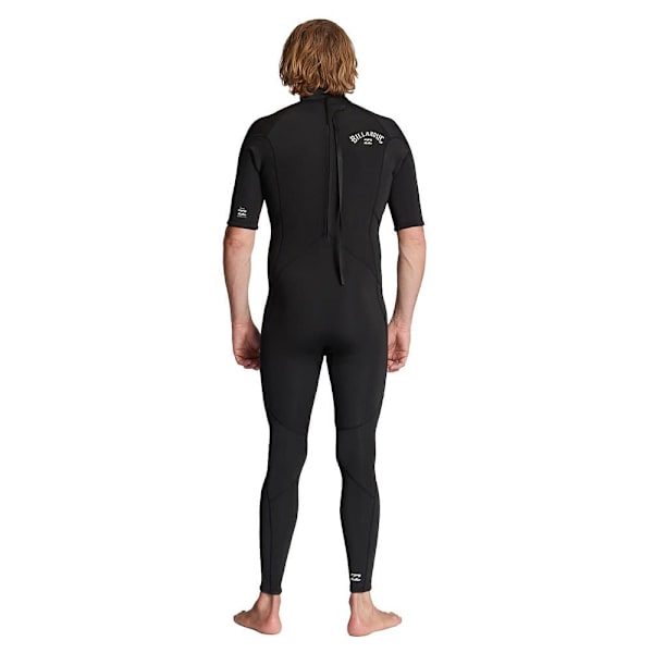 Billabong Kortærmet Neoprendragt Med Lynlås Bagpå 22 Absolute Tall Sort L