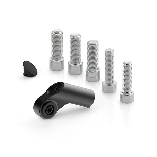Rizoma Universal Adapter Og Skruer Til Styr Spejl Side Mount Bs887 Sort