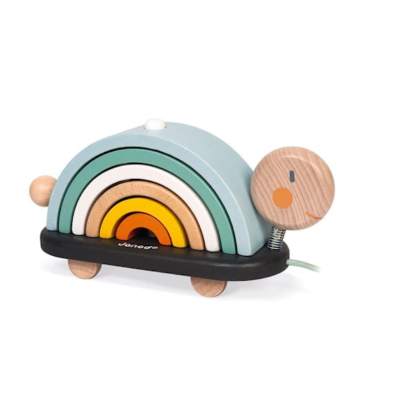 Janod Sweet Cocoon Rainbow Turtle Flerfärgad 12 Months-99 Years