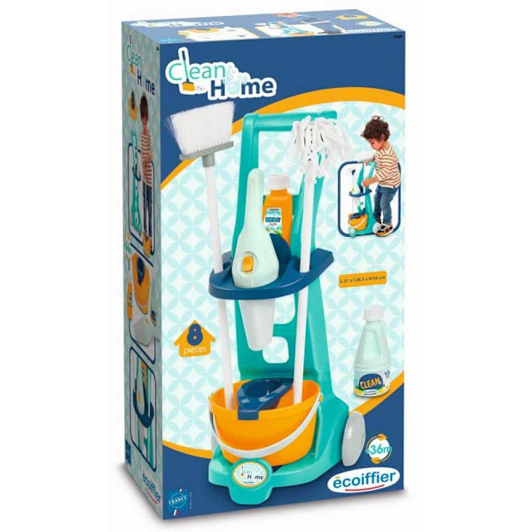 Smoby Städvagn Med Handhållen Dammsugare
