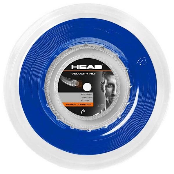 Head Racket Velocity Mlt 200 M Tennisrulle Streng Blå 1.25 mm