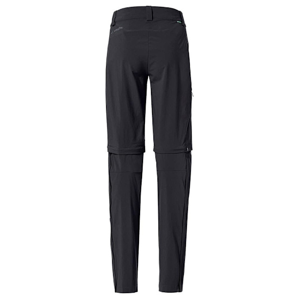 Vaude Byxor Farley Stretch Zo T-zip Ii Svart 38 / Regular Kvinna