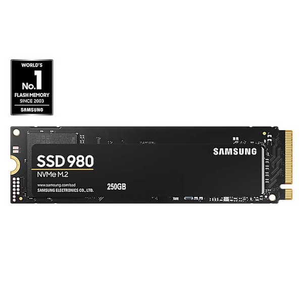 Samsung Hårddisk Ssd 980 Basic 250gb M.2 Svart