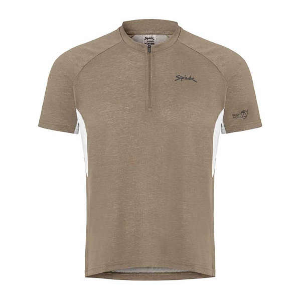 Spiuk All Terrain Gravel T-shirt Med Korta ärmar Beige S Man