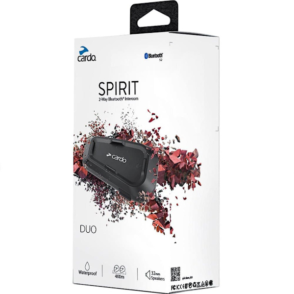 Cardo Intercom Spirit 2 Enheter Svart Svart
