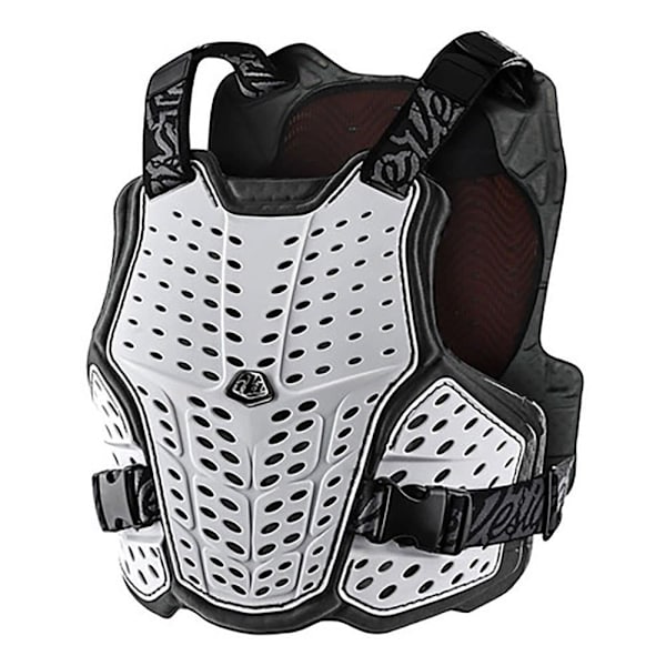 Troy Lee Designs Protector Beskyttelsesvest Rockfight Ce Flex Chest Hvid,Orange,Sort XL-2XL