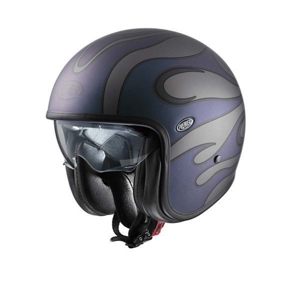Premier Helmets Åben Ansigtshjelm 23 Vintage Fr Iride Bm 22.06 Blå M