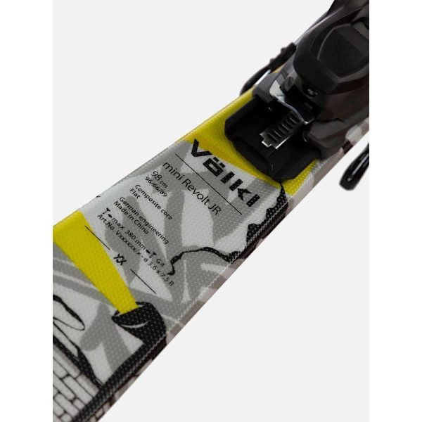 Volkl Mini Revolt+4.5 Vmotion Alpint Skidpaket För Juniorer Flerfärgad 108