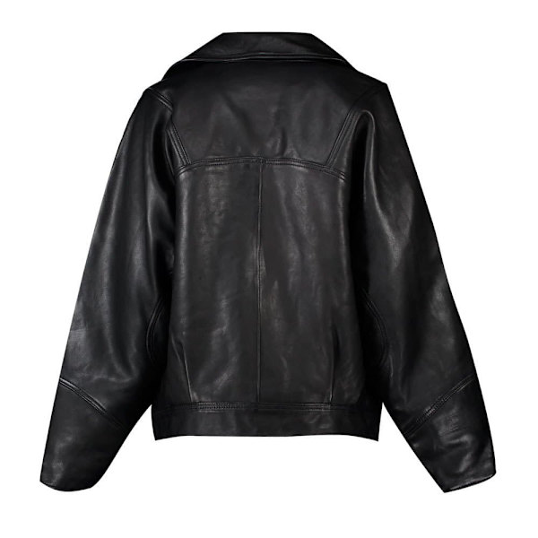 Superdry Jakke Edit Hybrid Leather Sort L Kvinde