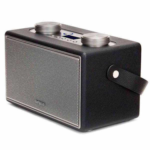 Aiwa Bluetooth Højttaler Bstu-800bk Vintage Sort Sort