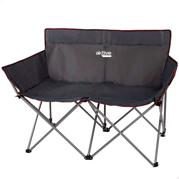 Aktive Hopfällbar Soffa Camping 121x63x88 Cm Svart