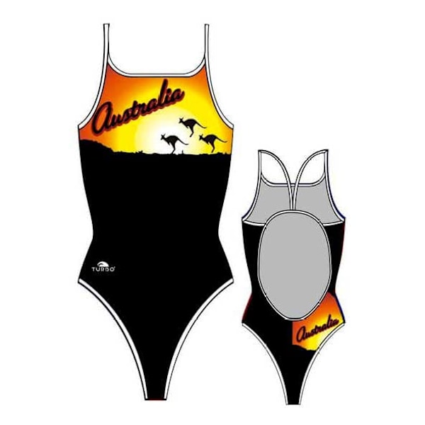Turbo Badedragt Australia Sun 2012 Sort L Kvinde