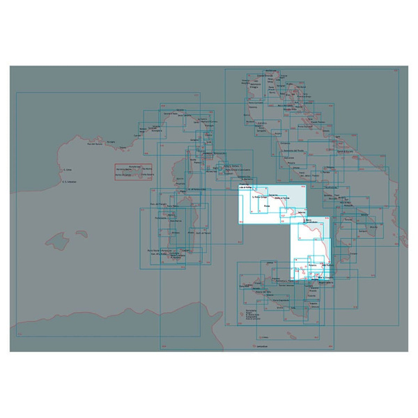 Istituto Idrografico Marin Sjökort Diamante-capo Cozzo Durchsichtig