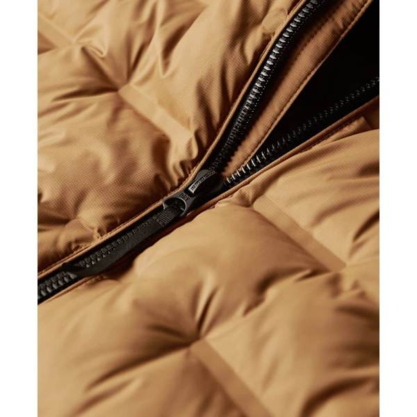 Superdry Pufferjacka Short Quilted Brun M Man