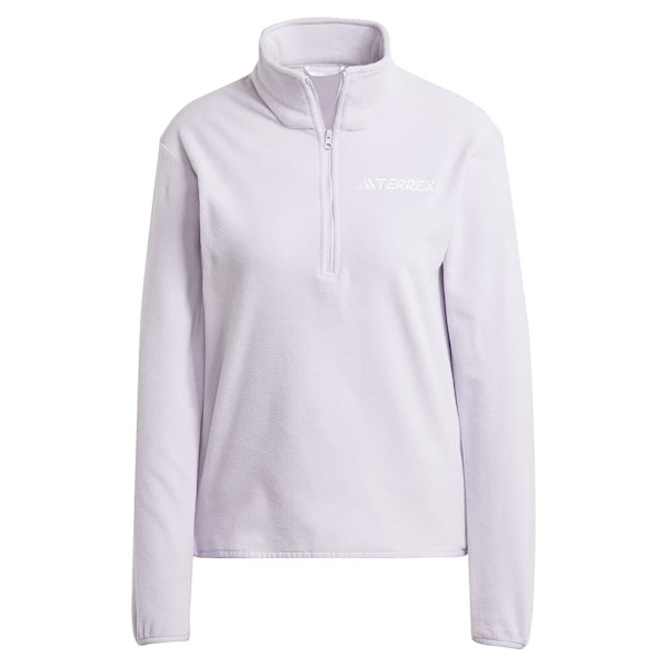 Adidas Multi Essentials Fleece Med Halv Dragkedja Rosa XS Kvinna
