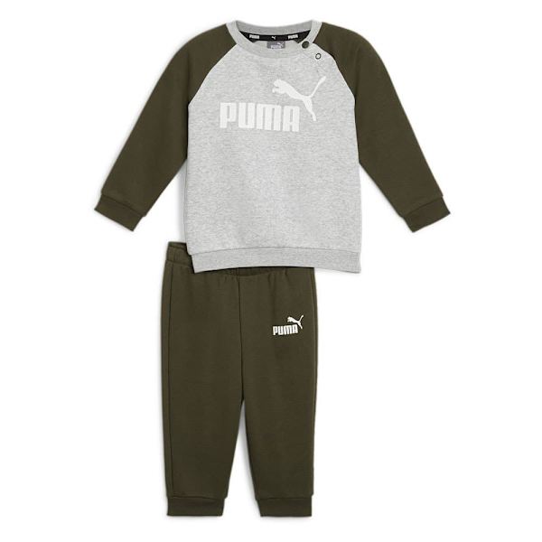 Puma Minicats Ess Raglan Set Grönt,Grå 2-4 Months Pojke