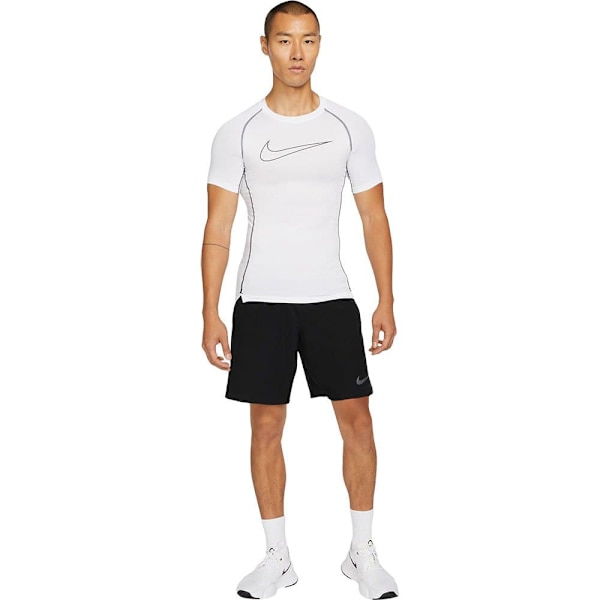 Nike Lyhythihainen T-paita Pro Dri Fit Valkoinen 2XL / Regular Mies