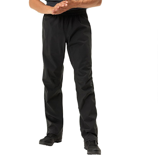 Vaude Bike Yaras Rain Zip Bukser Sort 2XL Mand