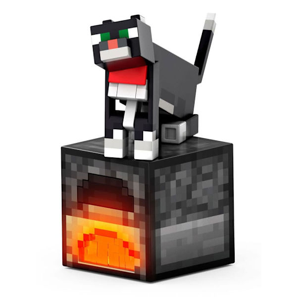 Mattel Games Minecraft Diamond Level Action Tuxedo Cat 14 Cm Figur