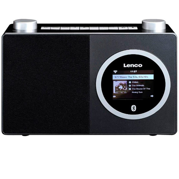 Lenco Radio Dir-70bk Musta