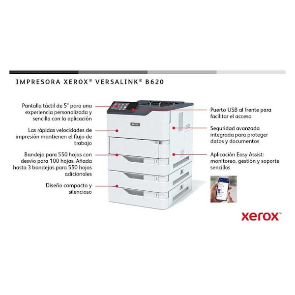 Xerox Laser Printer Versalink B620 A4 61ppm Dup