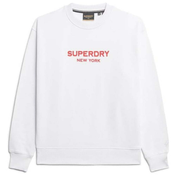 Superdry Sport Luxe Loose Tröja Vit M Kvinna