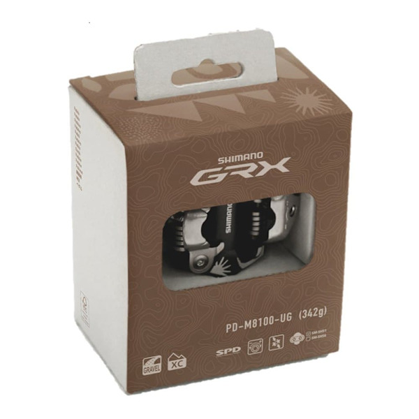 Shimano M8100-ug Spd Grx Polkimet Ruskea