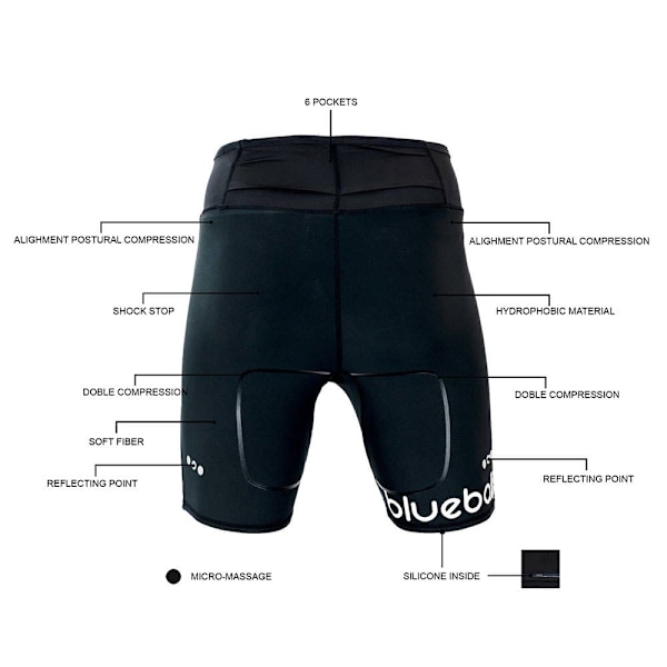 Blueball Sport Shorts Running Pocket Sort S Mand