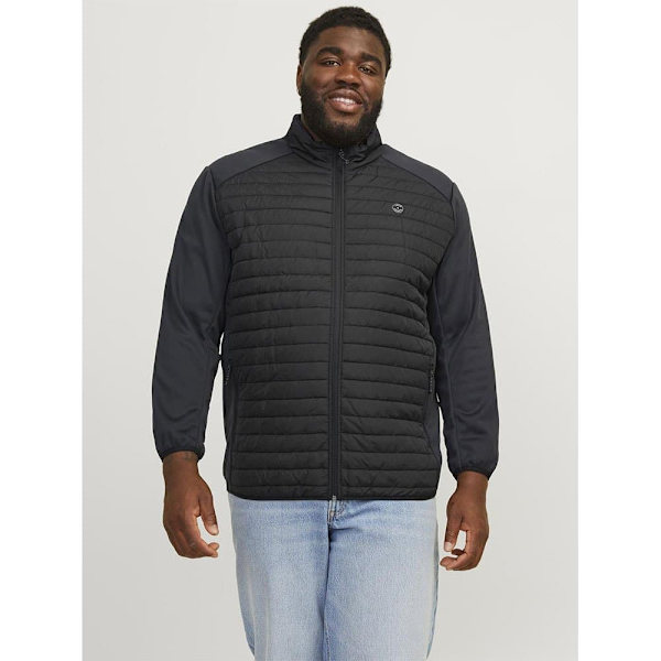 Jack & Jones Jacka Multi Quilted Collar Plus Grå 6XL Man