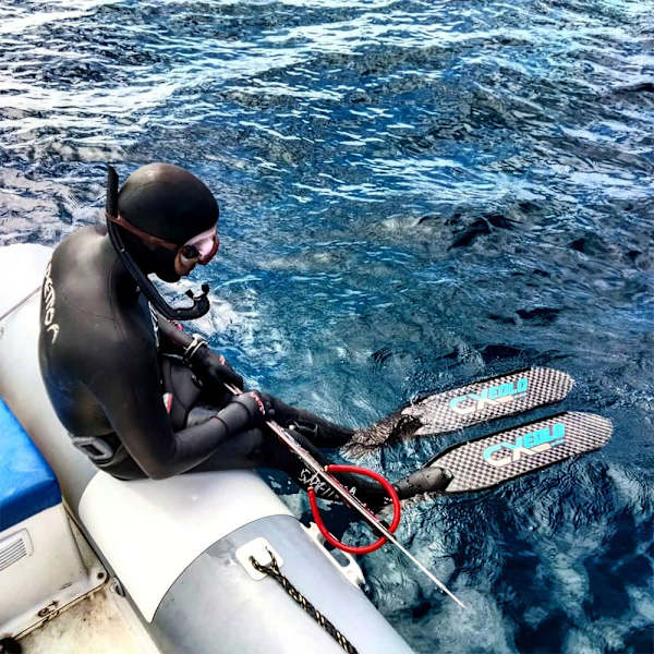 Spetton Spearfishing Finner Cx Eolo Spearfisher Carbon Quattro Sort EU 42-43