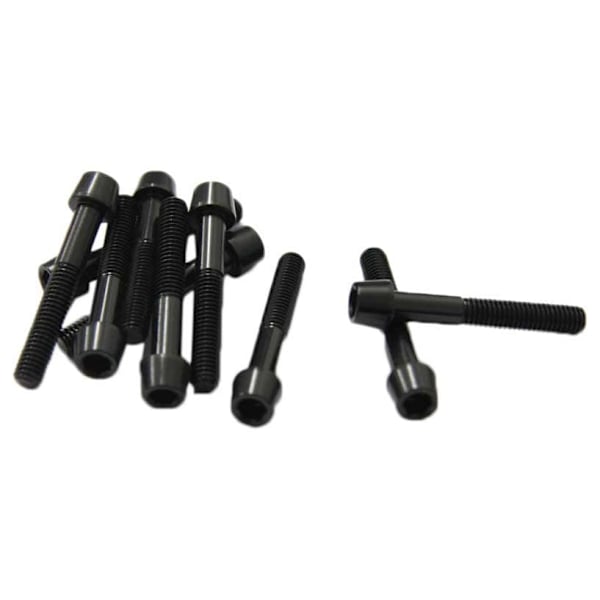 Msc Pultit Anodisoitu Alu7075t6 10 Yksikköä Musta M6 x 40 mm