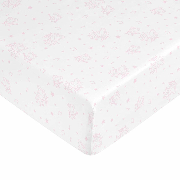 Play Fabrics Nedre Peppa Pig Cotton 90x200 Cm