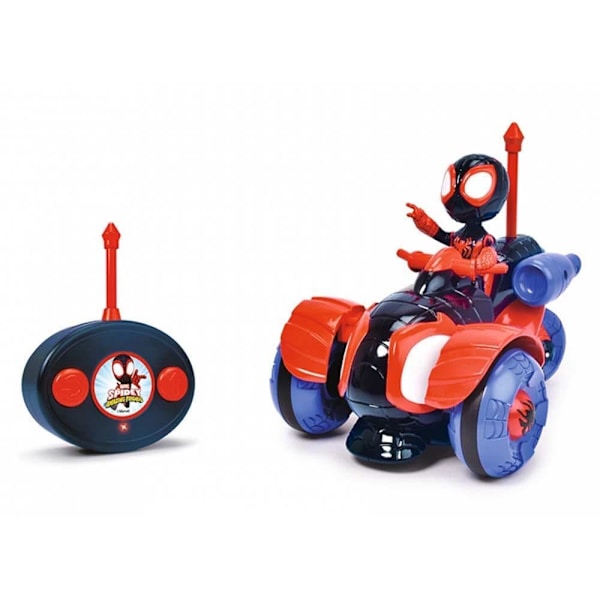 Jada Och Dess Techno Racer Supechy Spidey 1:24 Figur Silver